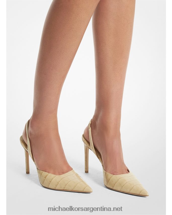 unisexo duna Zapatos de tacón Collection Presley de piel de cocodrilo en relieve Michael Kors T46HB03835