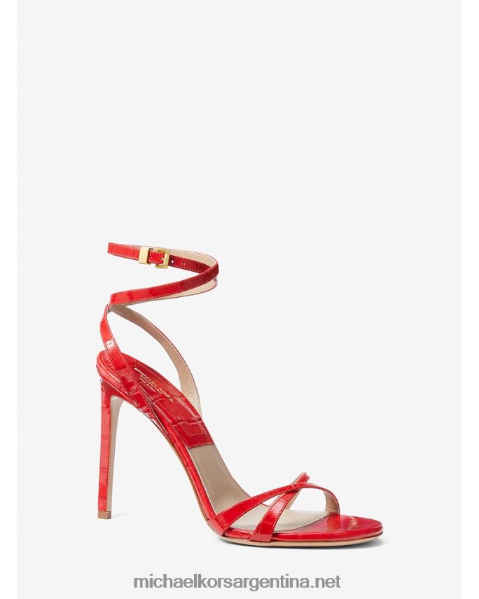 unisexo amapola sandalia colección chrissy piel grabada cocodrilo Michael Kors T46HB03821