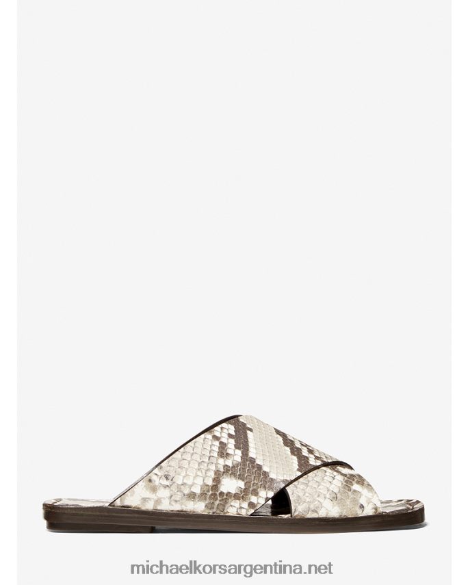 unisexo natural Sandalias Collection Ruth de piel de pitón en relieve Michael Kors T46HB03867