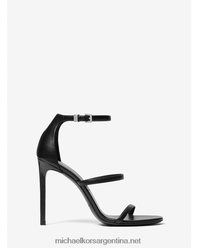 unisexo negro sandalia de piel colección nadege Michael Kors T46HB03844