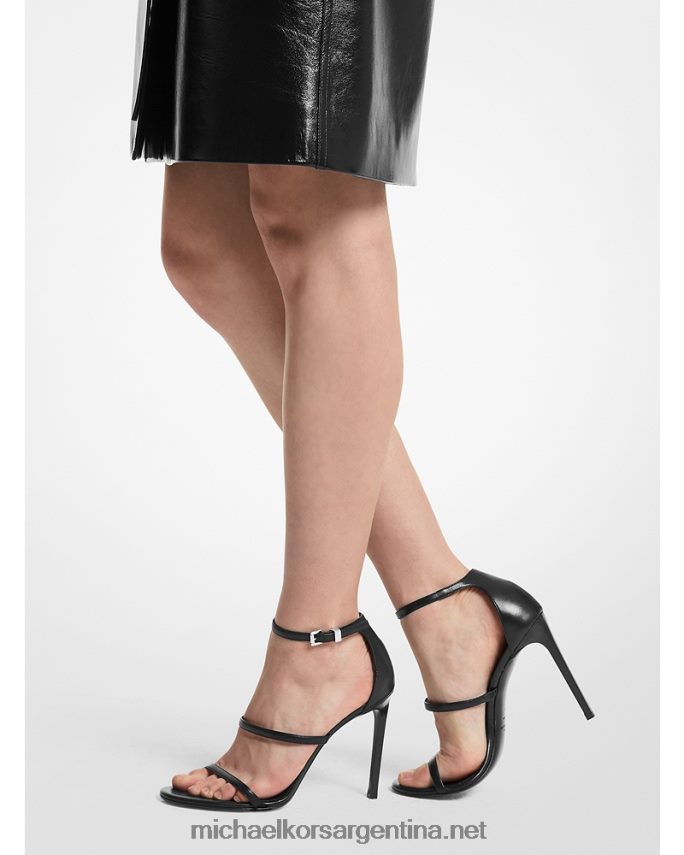 unisexo negro sandalia de piel colección nadege Michael Kors T46HB03844